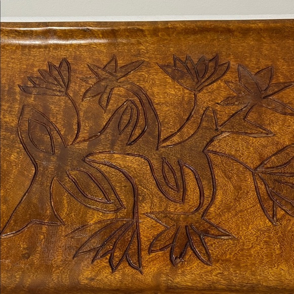 Carved Wooden Tray from Haiti - Picture 4 of 5